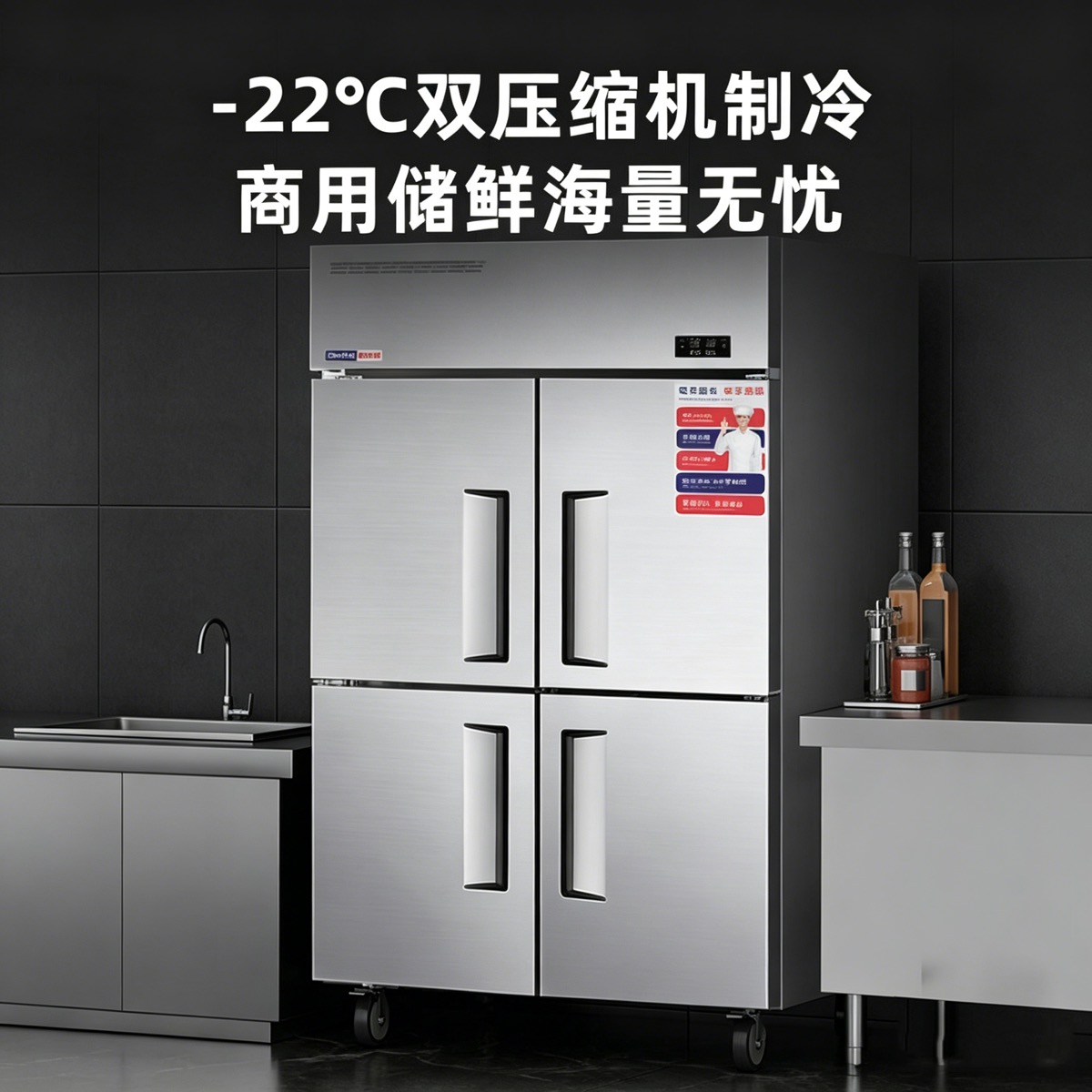 立式四门/六门冷藏冷冻柜